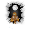 Eule Eulen Mond