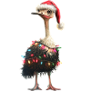 Ostrich Christmas Hat Xmas