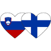 Slovenia Finland Flag Heart