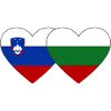 Slovenia Bulgaria Flag Heart