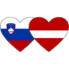 Slovenia Latvia Flag Heart