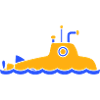 Surfaced Submarine Water Surface Dive