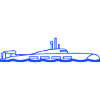 Surfaced Submarine Water Surface Dive