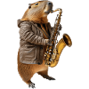 Capybara Saxophon