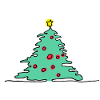 Christmas tree green