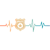 Retro Policeman Heartbeat