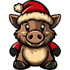 Cochon Noël Noël Sanglier