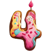 NUMBER 4 CAKE SWEET 4TH BIRTHDAY