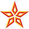 Star Design (Five-Pointed / Yellow Red)