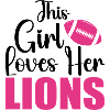 this girl loves her lions