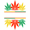 Vibrant Cannabis Leaf Pattern Design