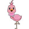 Bavoir pour bébé Flamingo