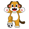 Dog Soccer Player Soccer