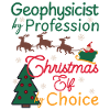 Geophysicist Christmas xmas Elf Geophysics
