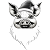 Santa Pig Festive Funny