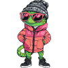 Lizard Winter Comic