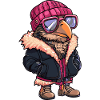 Harpy Bird Winter Comic