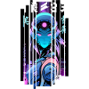 Cyborg Woman Robot futuristique