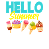 Hello Summer Cream Lover Design