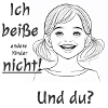 Ich beiße nicht - Mädchen-Motiv
