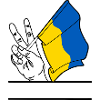 Flagge Ukraine Peace-Zeichen Textraum