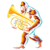 Yeti Gorilla with Euphonium