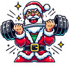 Lifting Santa