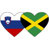 Slovenia Jamaica Flag Heart