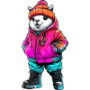 Alpaca Llama Fashion Winter