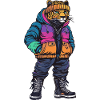 Léopard Mode Hiver