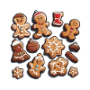 Weihnachtsplätzchen und Cookies