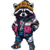Raton laveur Mode Hiver