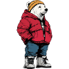 Polar Bear Fashion Winter
