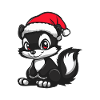 Stinktier Weihnachten Christmas
