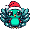 Paon Oiseau Noël Noël