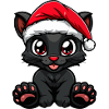 Panther Weihnachten Noël