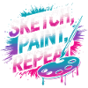 Sketch Paint Repeat Art Design