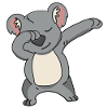 Dabbing Koala