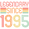Legendary since 1995, retro, birthday