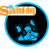 Blauer Hundekopf Logo Spoiled Dog