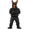 Doberman Dog Comic