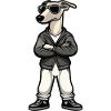 Greyhound Hund Comic