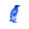 pinguin blau