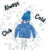 Always Cold Club Skeleton Design