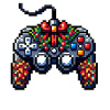Pixelart christmas gaming controller