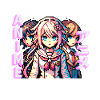 Filles Anime, pixelart