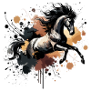 Aquarell Pferd, Pferd
