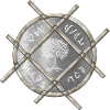 Symbolic silver medallion