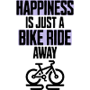 Happiness is just a Bike Ride away / Fahrradfahrer
