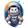 Le chat astronaute